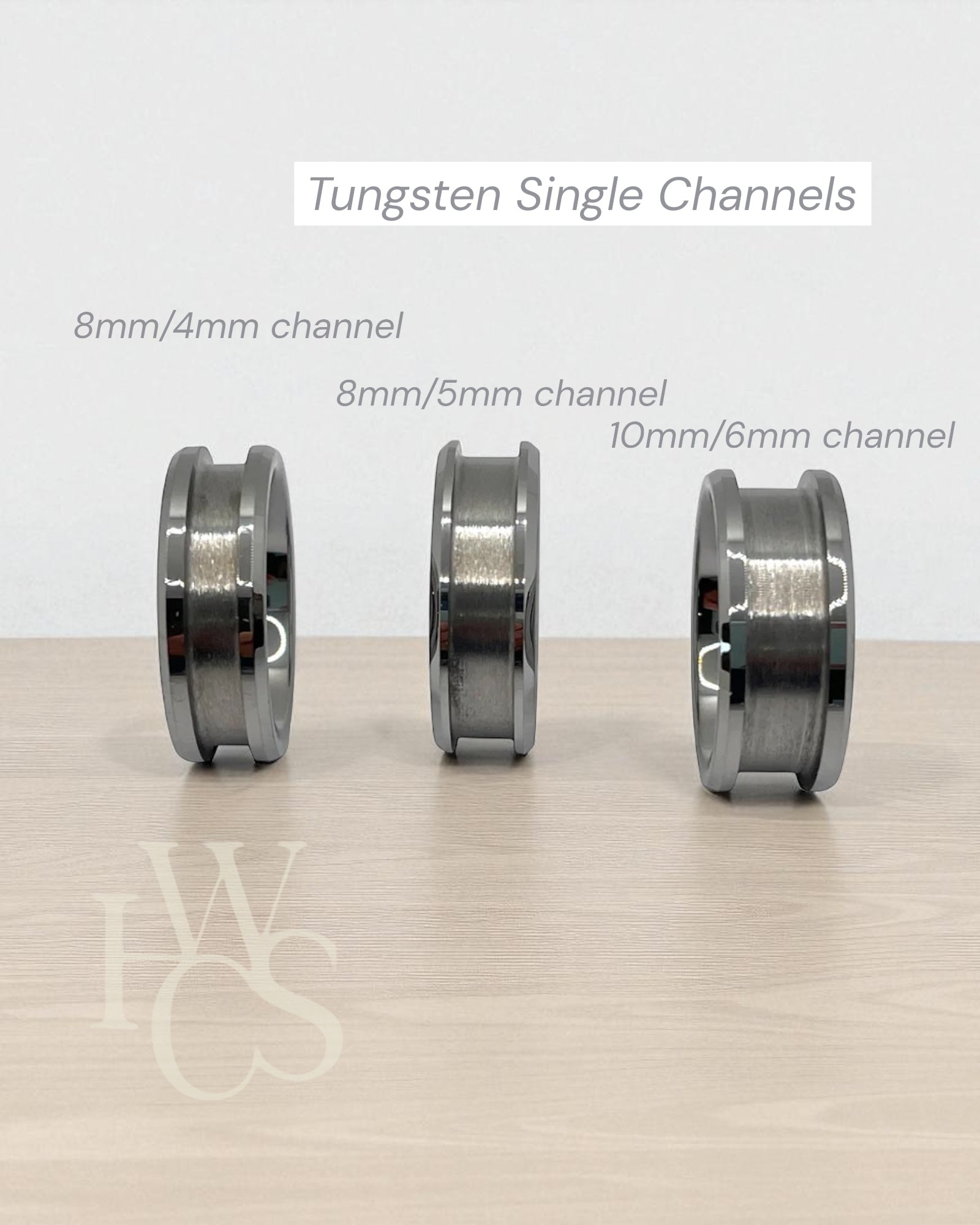 Tungsten Beveled Edge Channel Rings