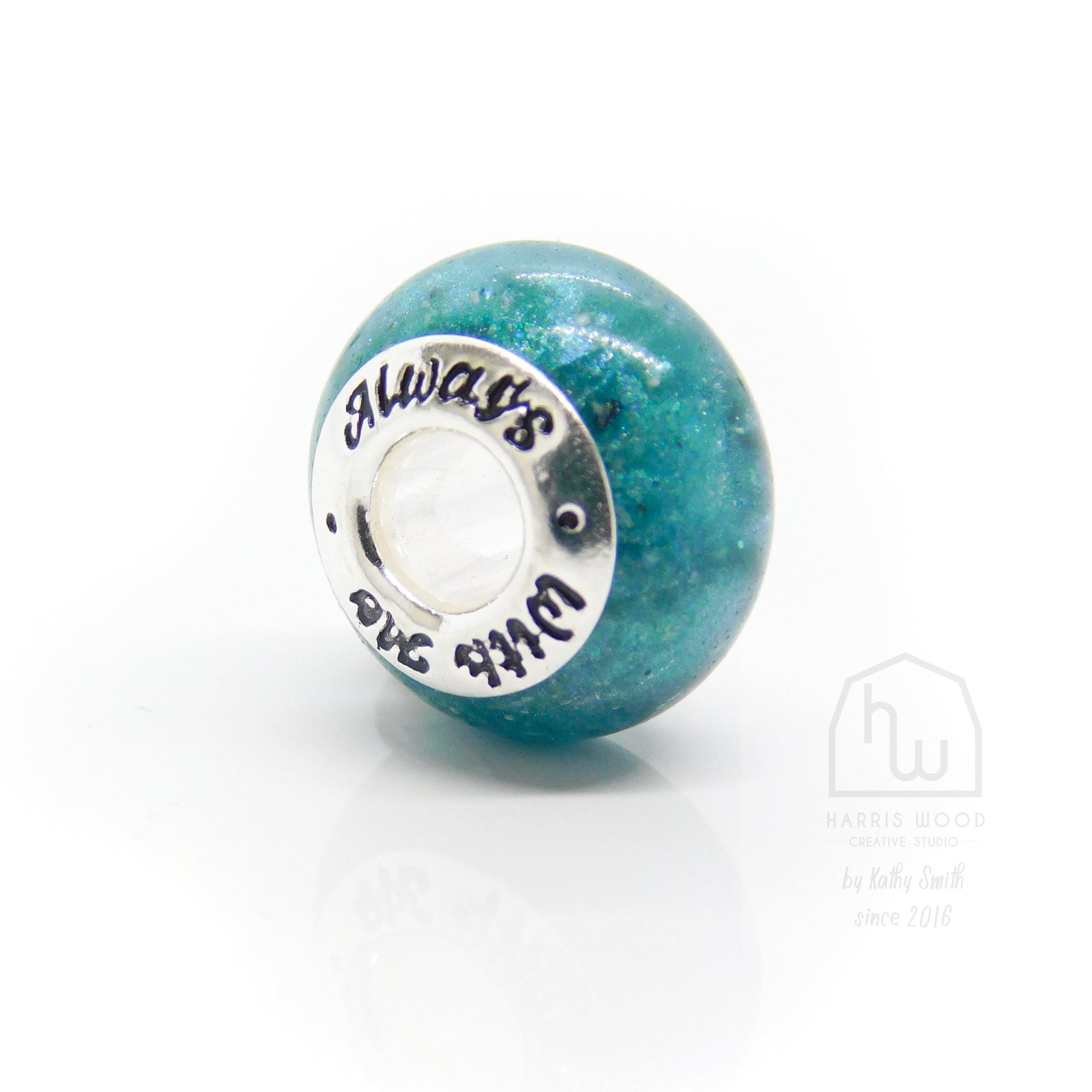 CHARM BEADS - ALWAYS WITH ME (pre-engraved)