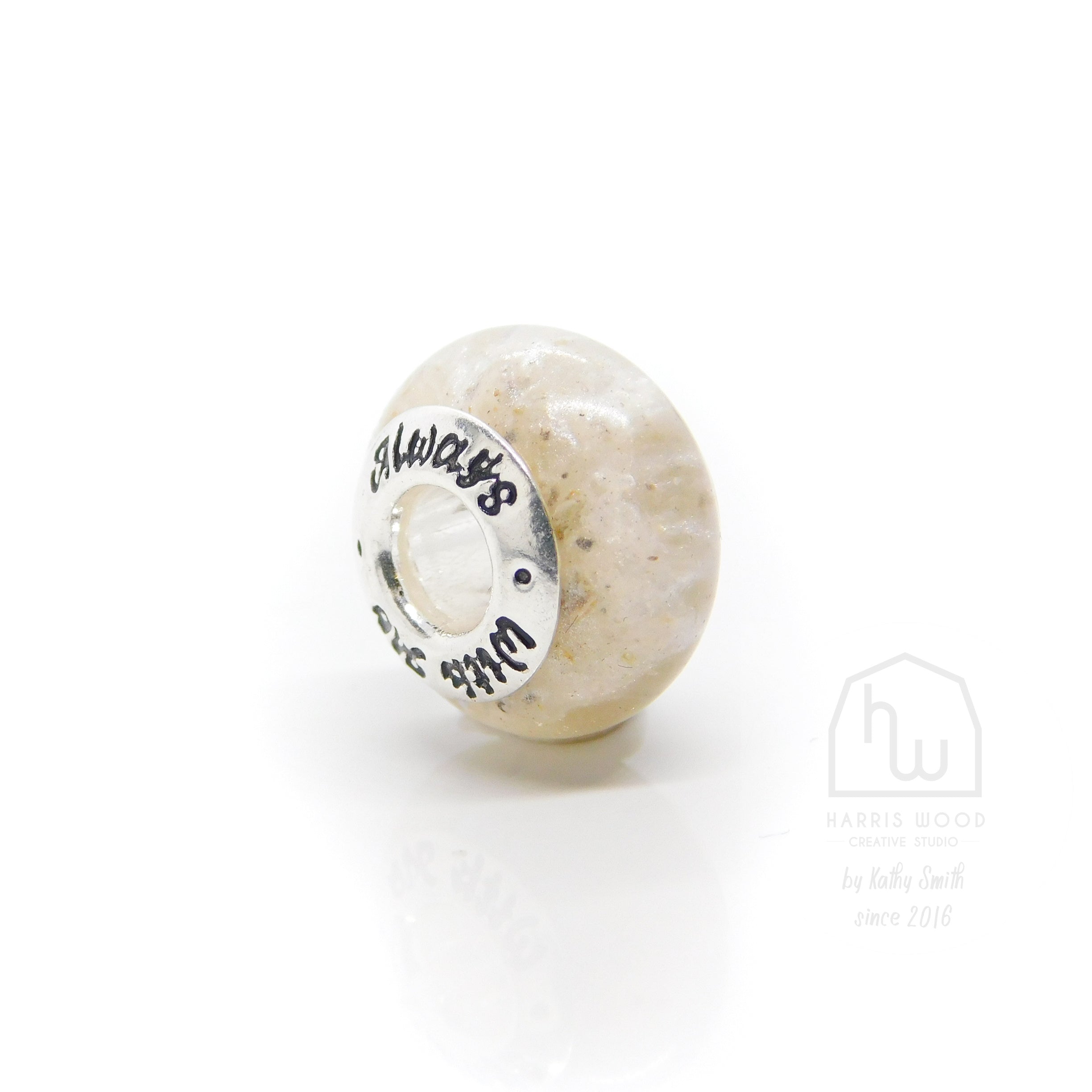 CHARM BEADS - ALWAYS WITH ME (pre-engraved)