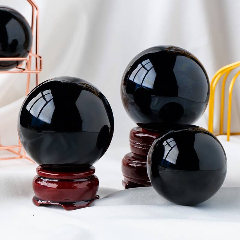 Black Obsidian Sphere