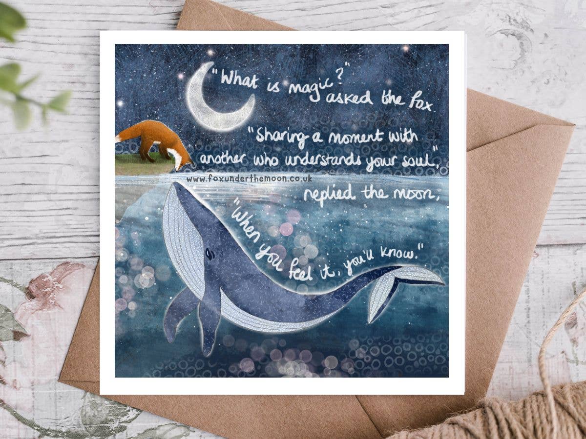 "Soul Mates" Anniversary & Love Card by Fox Under The Moon