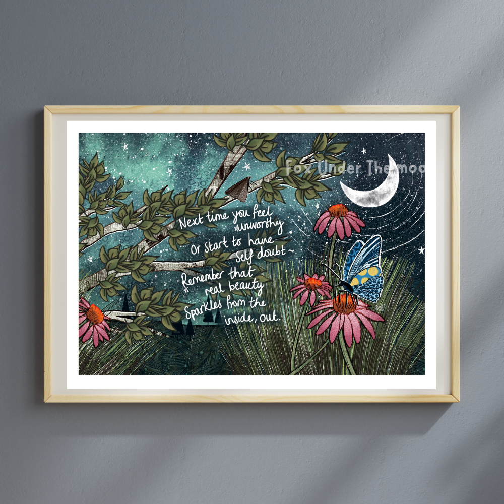 Real Beauty - A4 Art Print
