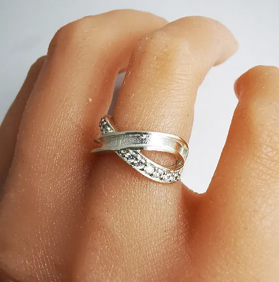 Jacinta CZ Ring - SOLID SILVER