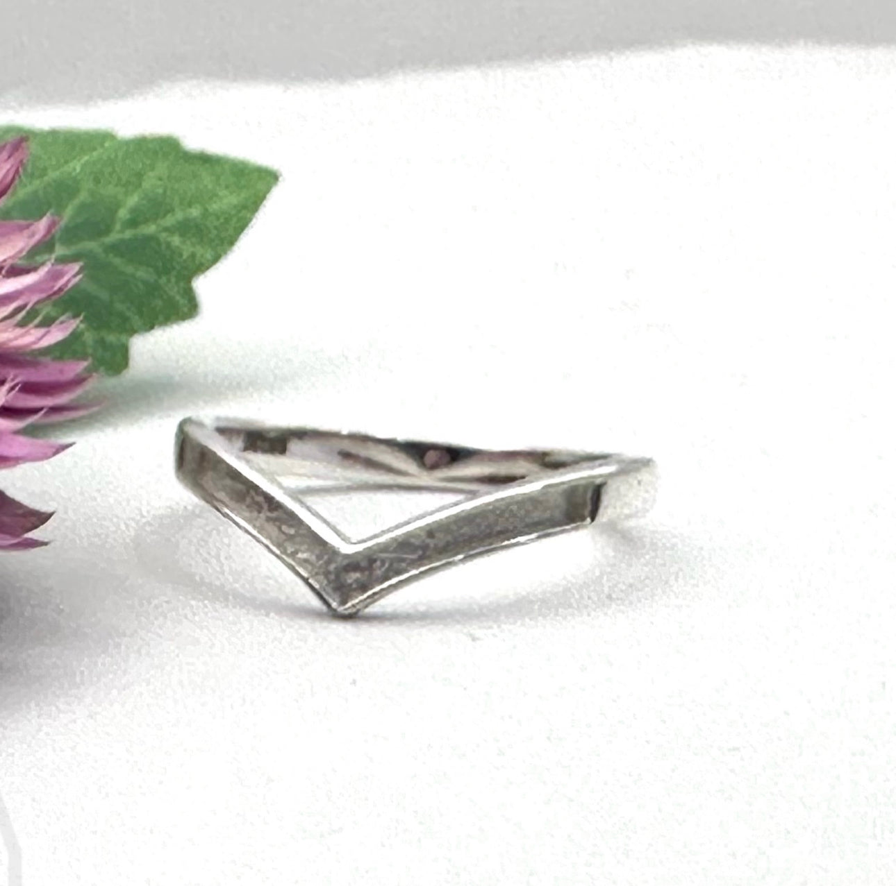 Chevron Ring - Solid SILVER