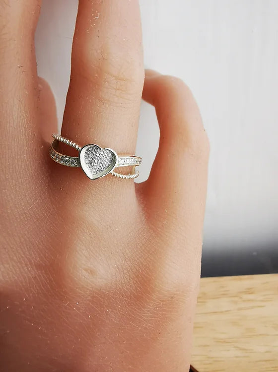 EOL - Genevieve CZ Ring - SOLID SILVER