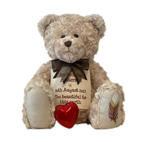 Large Vintage Brown Urn Teddy Bear