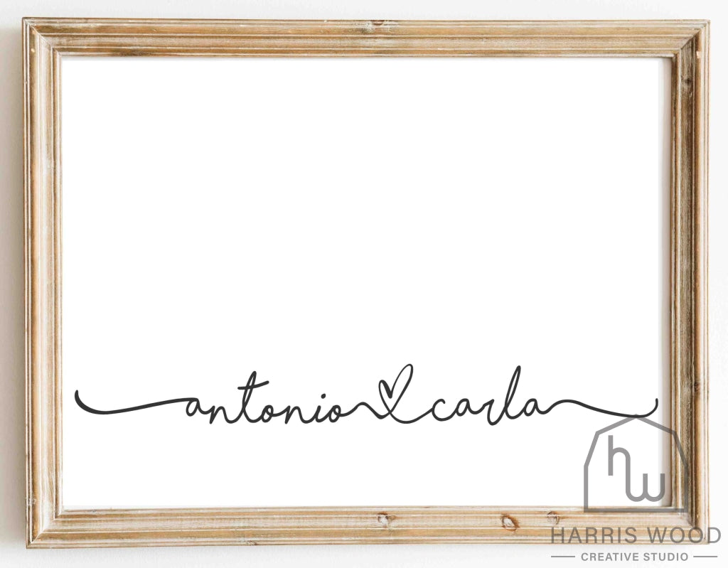 Antonio & Carla design - Harris Wood Creative Studio