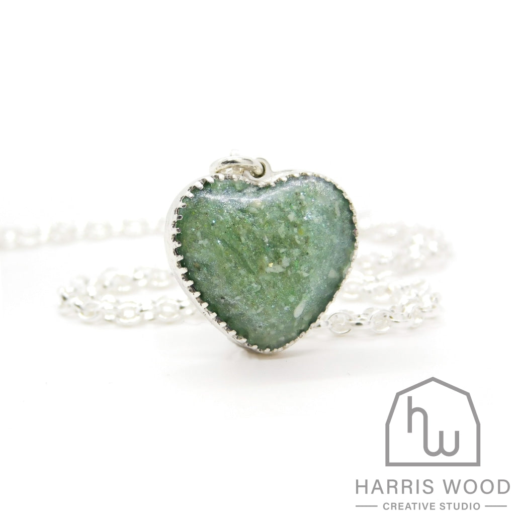Crown Heart Pendants - Harris Wood Creative Studio