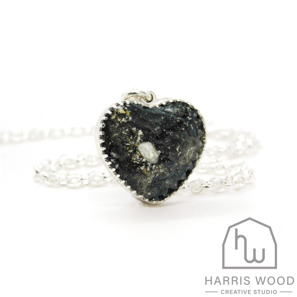 Crown Heart Pendants - Harris Wood Creative Studio