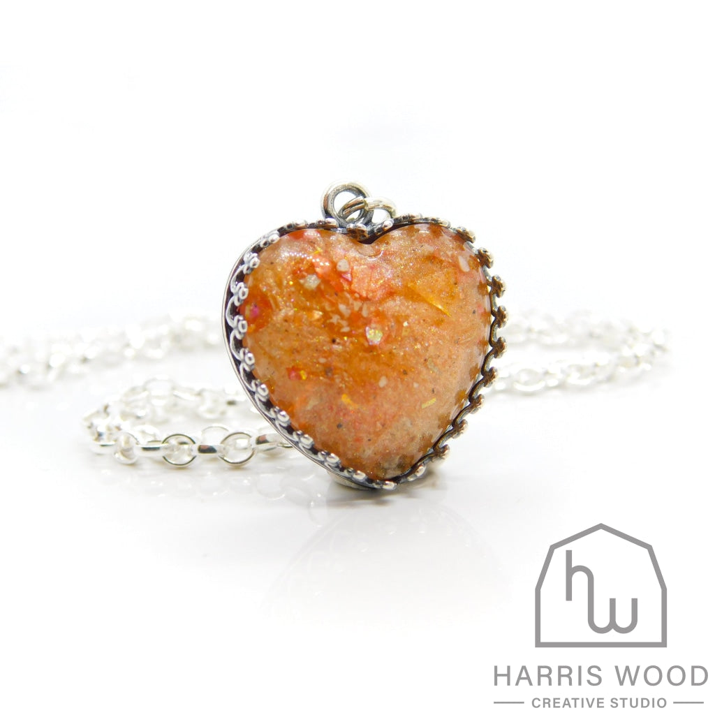 Crown Heart Pendants - Harris Wood Creative Studio