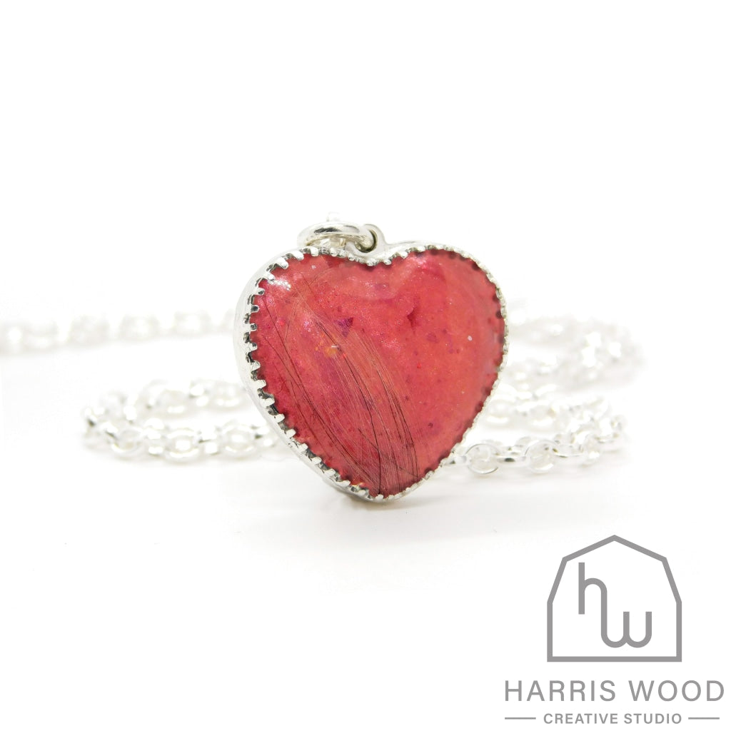 Crown Heart Pendants - Harris Wood Creative Studio
