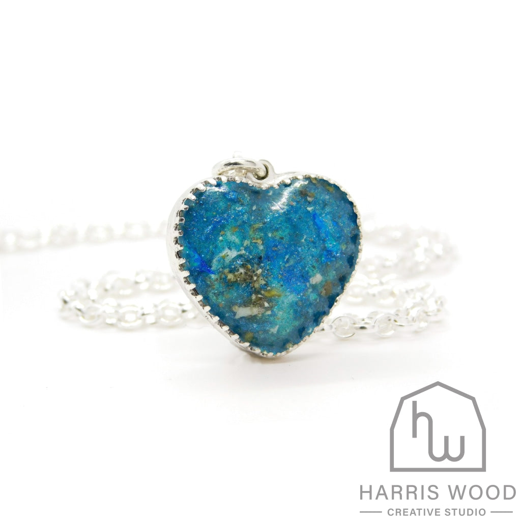 Crown Heart Pendants - Harris Wood Creative Studio