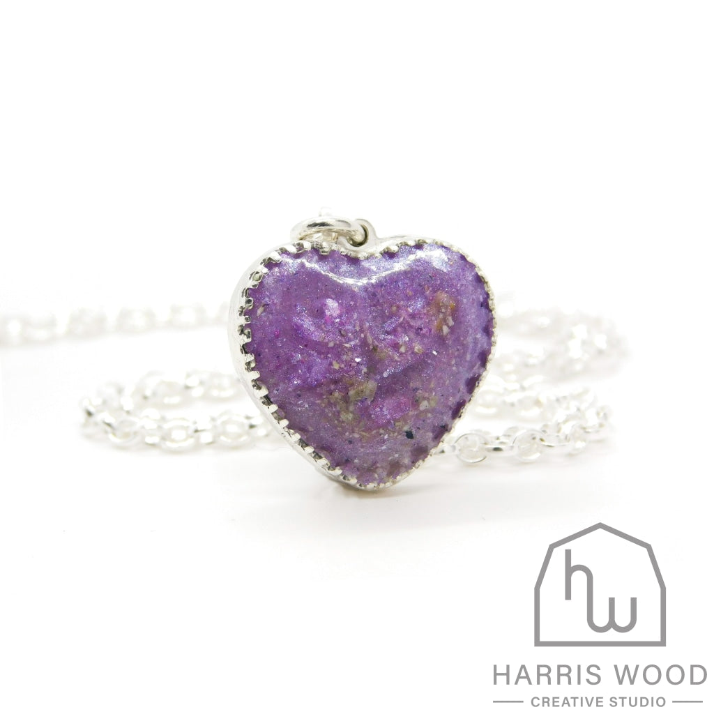Crown Heart Pendants - Harris Wood Creative Studio
