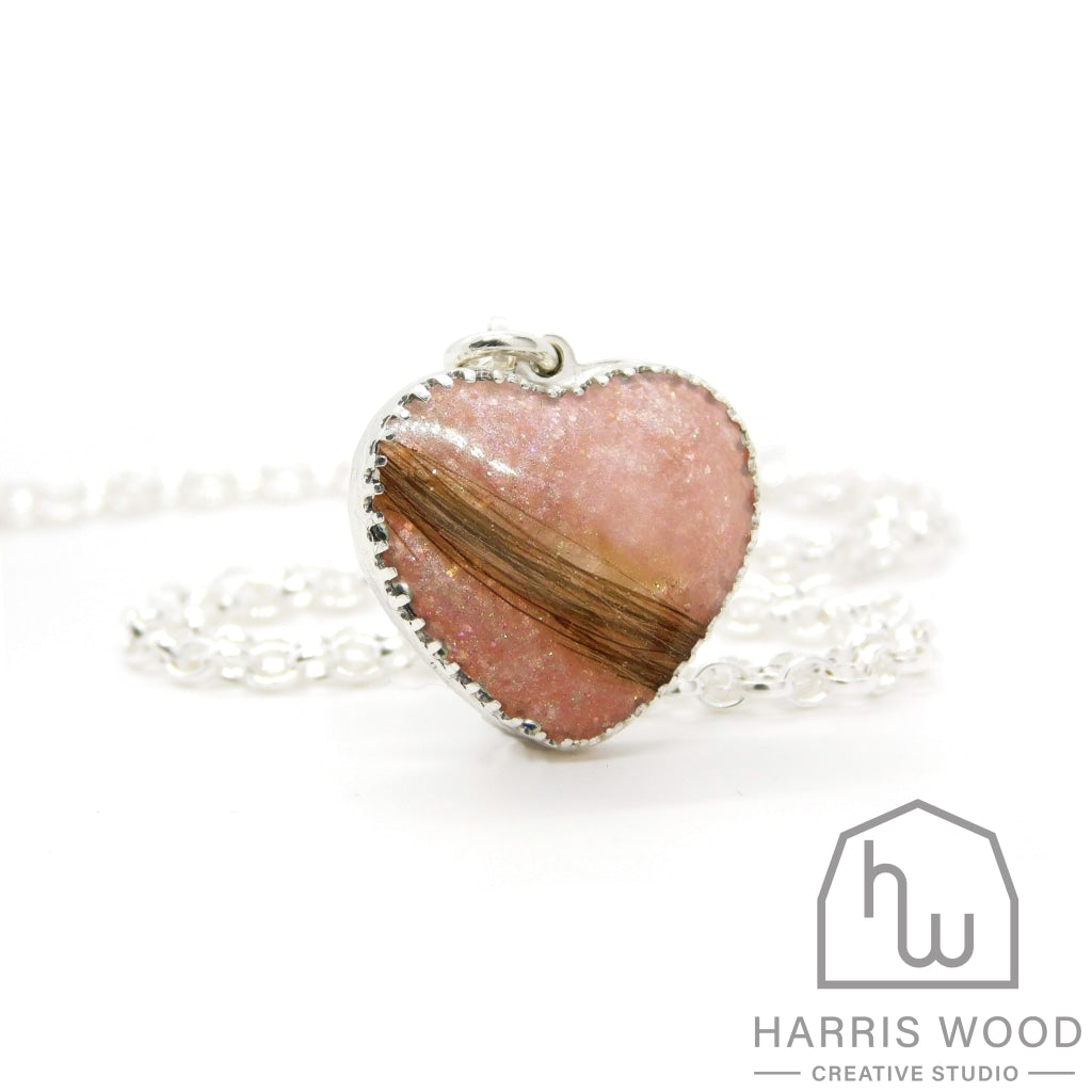 Crown Heart Pendants - Harris Wood Creative Studio