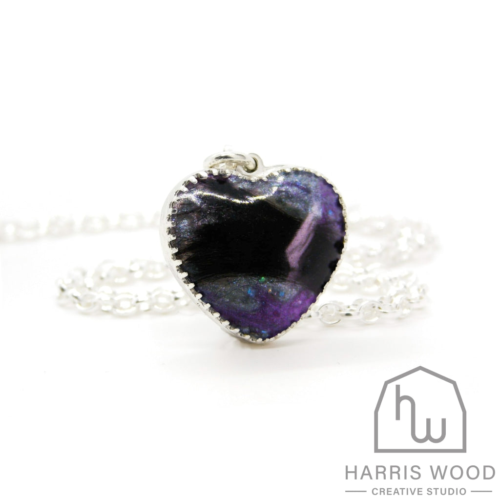 Crown Heart Pendants - Harris Wood Creative Studio