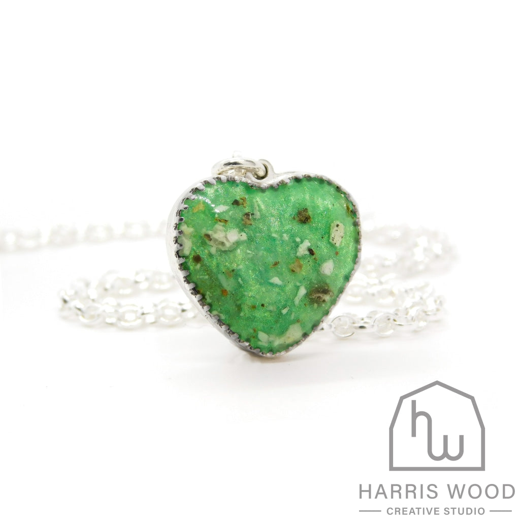 Crown Heart Pendants - Harris Wood Creative Studio