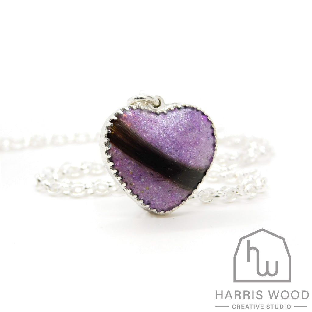 Crown Heart Pendants - Harris Wood Creative Studio