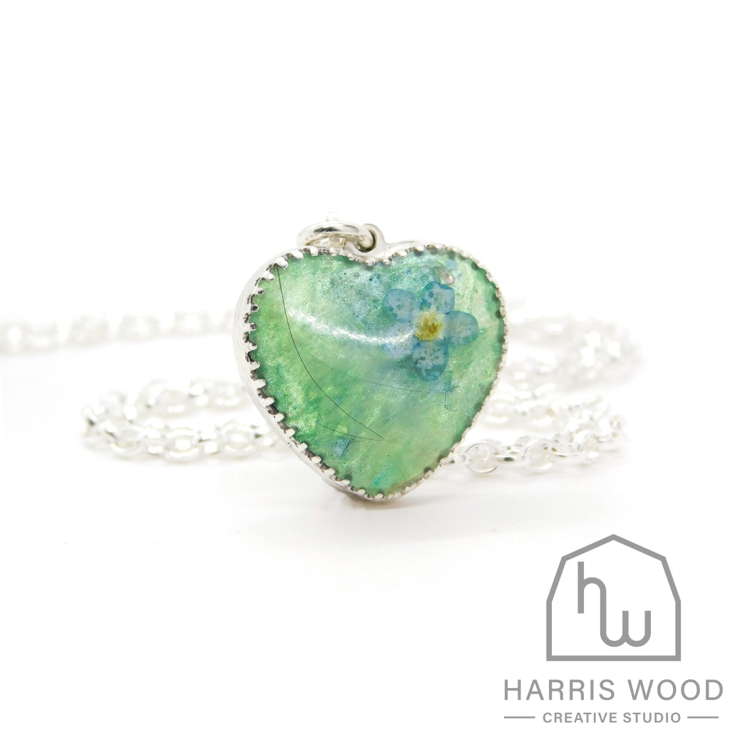 Crown Heart Pendants - Harris Wood Creative Studio
