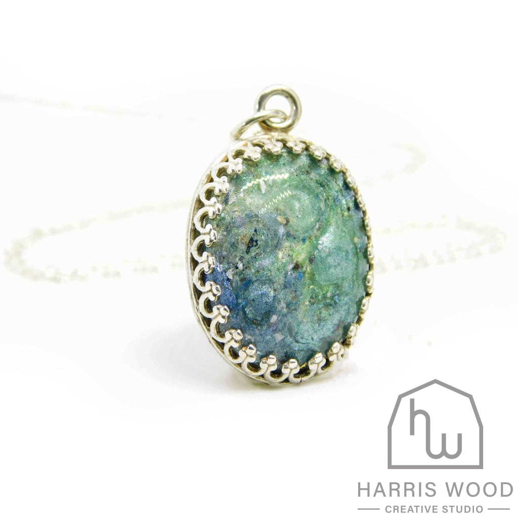 Crown Oval Pendants - Harris Wood Creative Studio