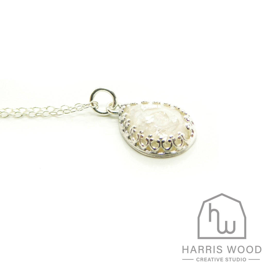 Crown Teardrop Pendants - Harris Wood Creative Studio