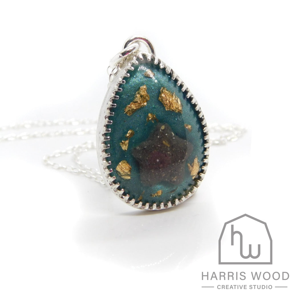Crown Teardrop Pendants - Harris Wood Creative Studio
