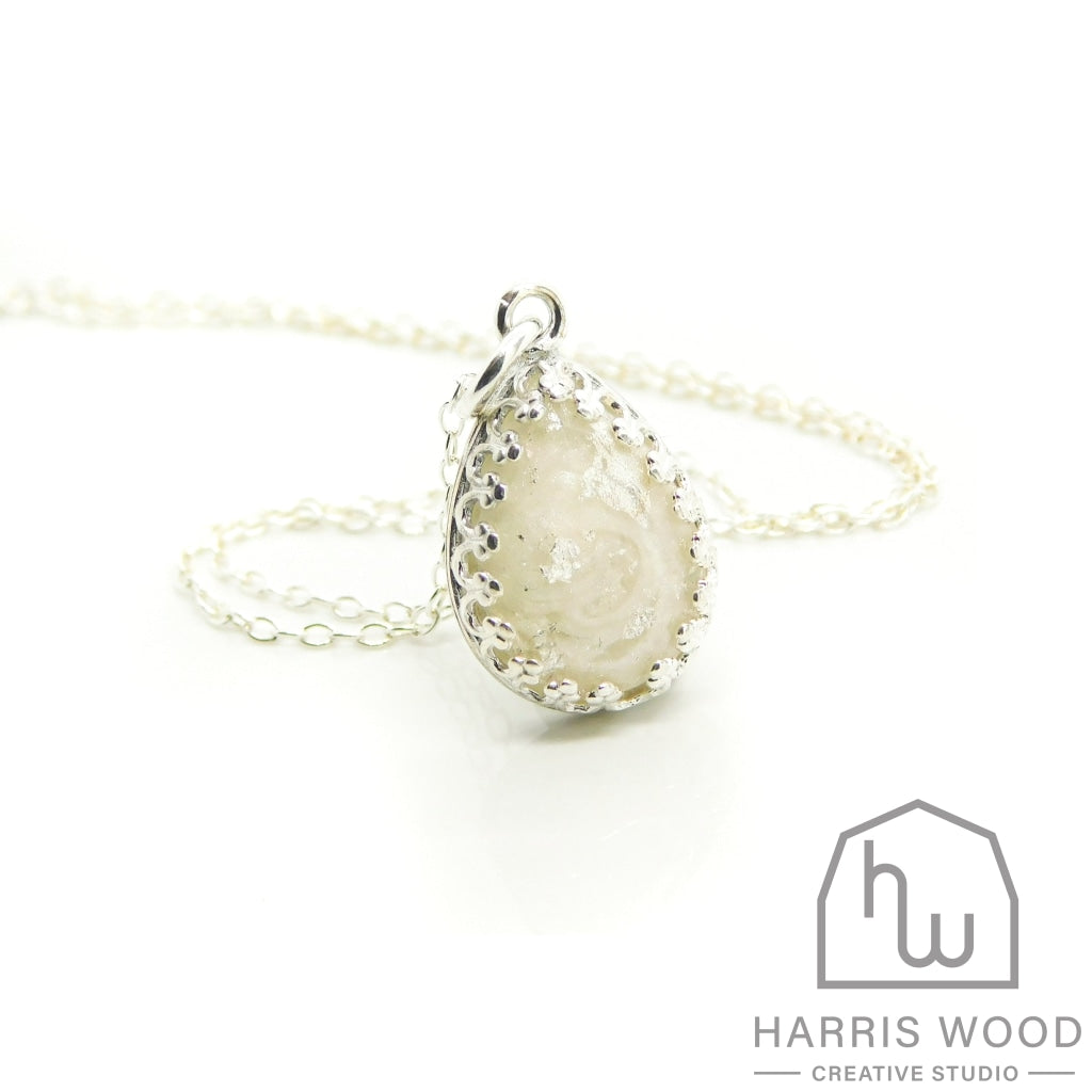 Crown Teardrop Pendants - Harris Wood Creative Studio