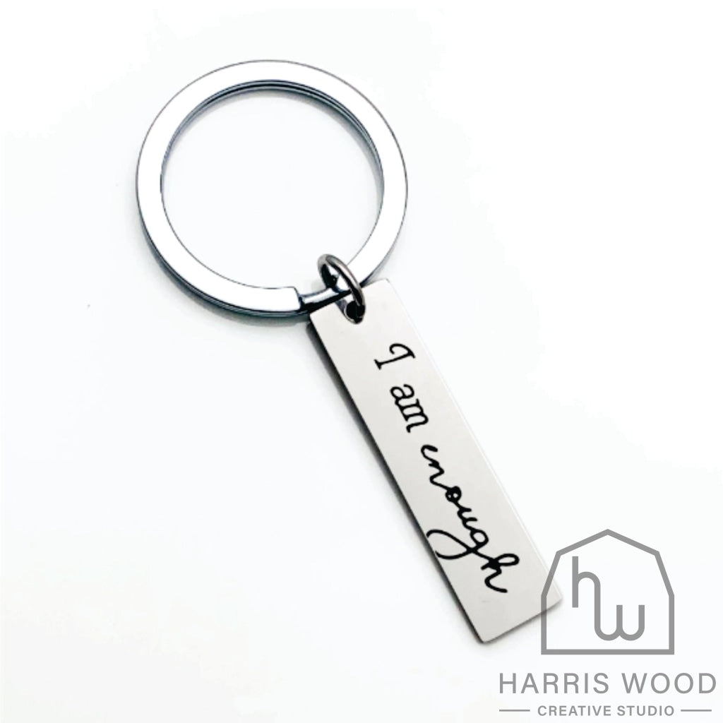 I Am Enough Keytag