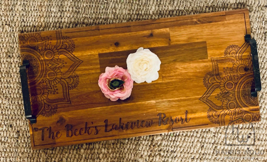 Mandala Long Board design - Harris Wood Creative Studio