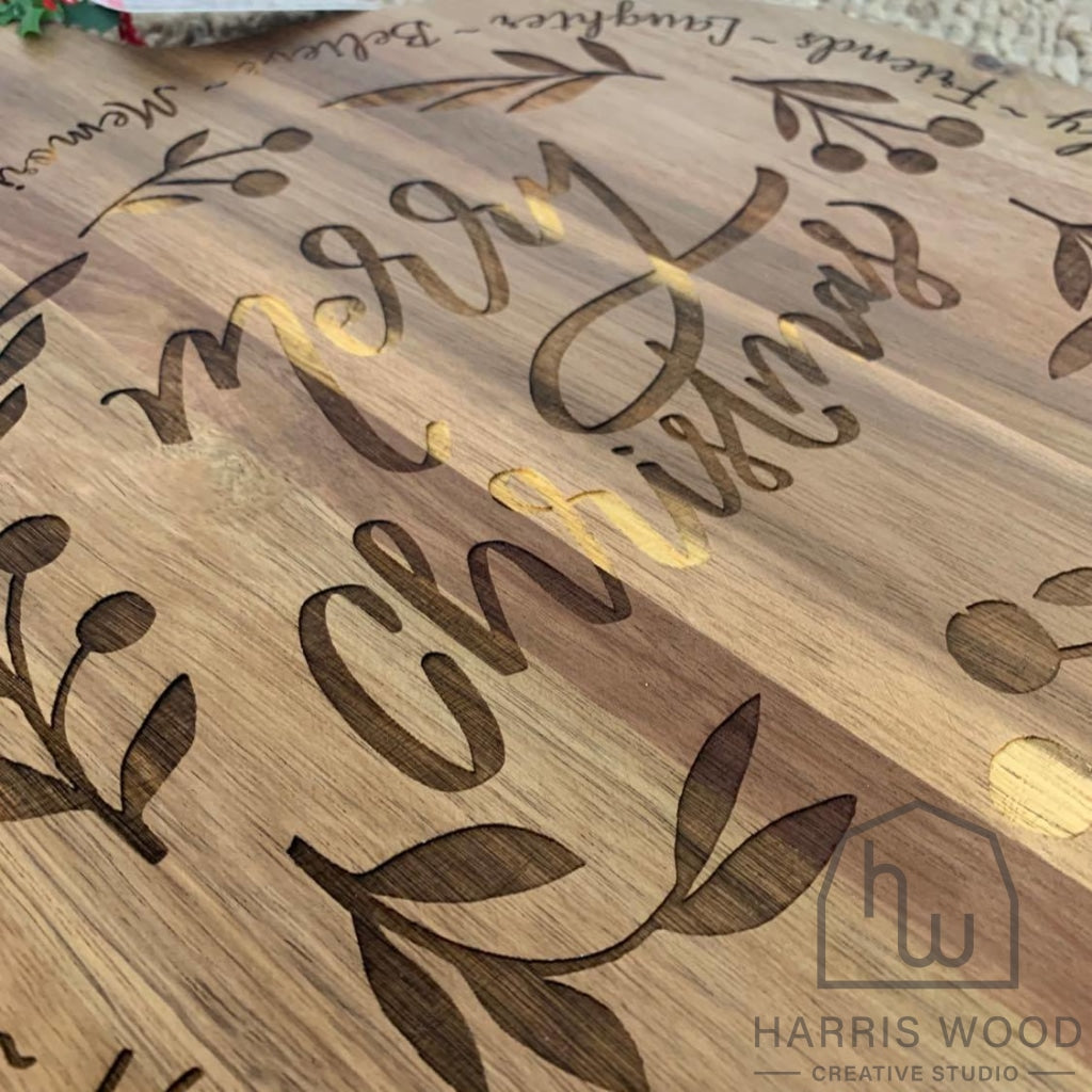 Merry Christmas board design 1 - Harris Wood Creative Studio