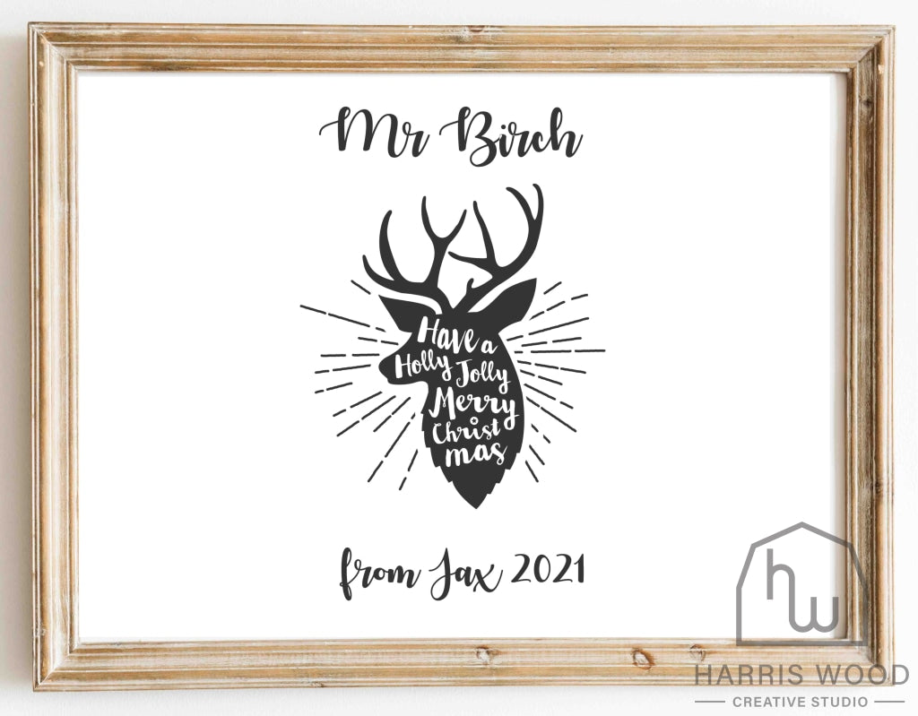 Merry Christmas Teacher design - Harris Wood Creative Studio