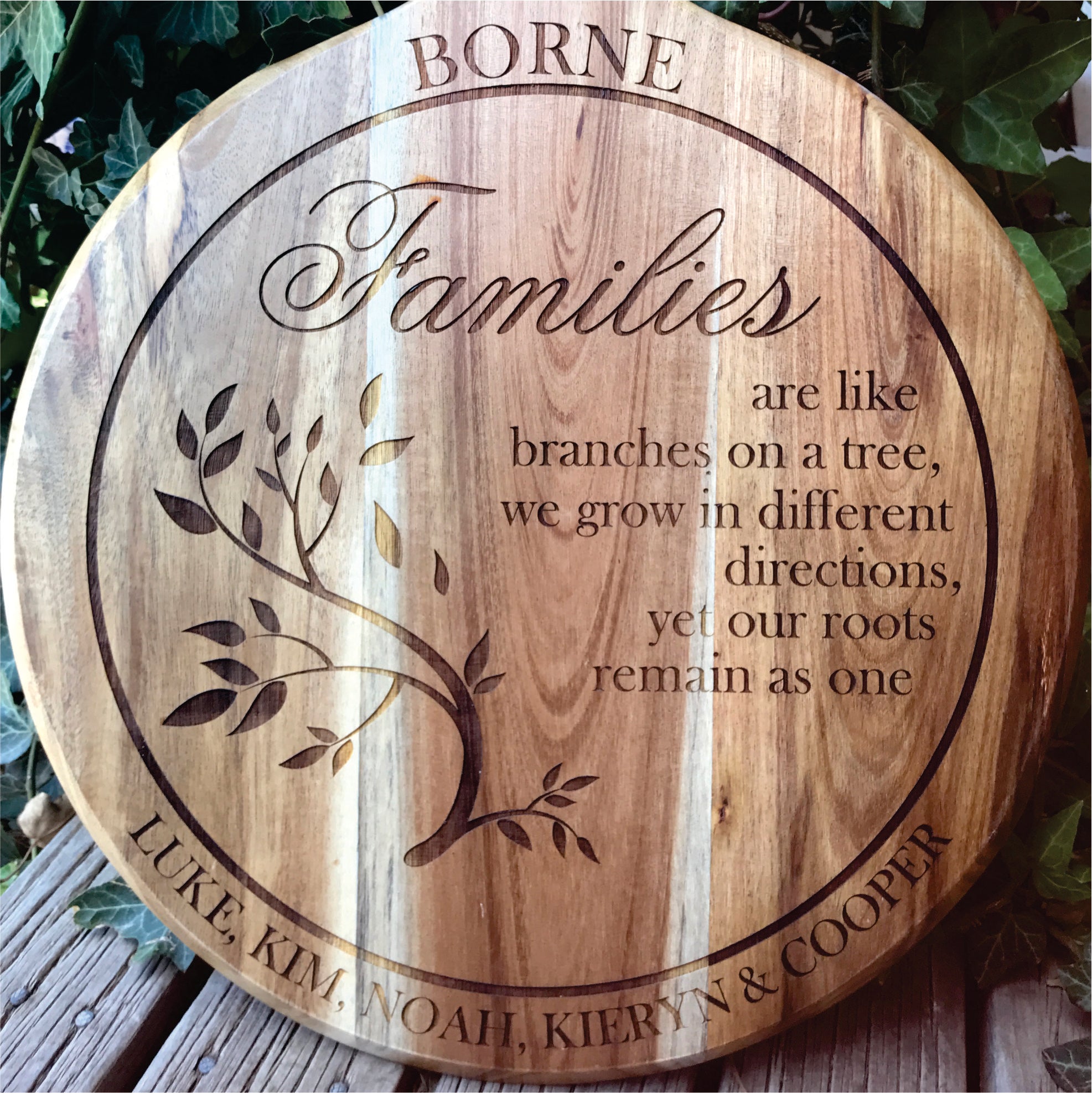 Family Focused Engraving Designs