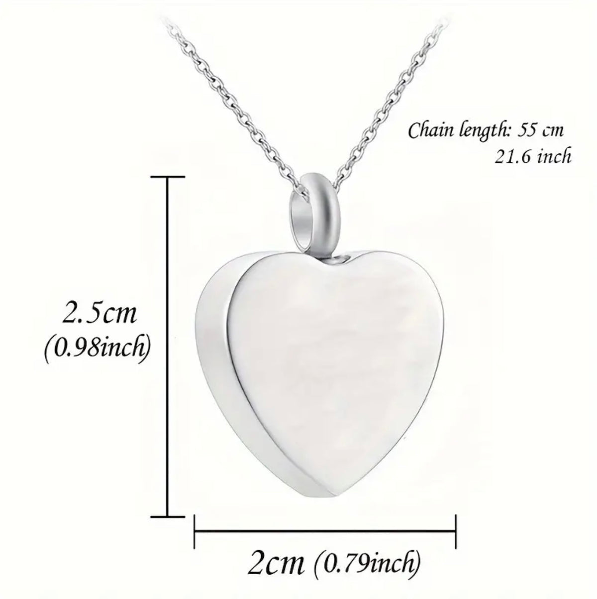 🫶🏻Heart Urn Pendant and Chain