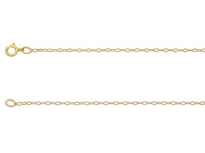 9ct Yellow Gold 1.2mm Trace Chain Unhallmarked