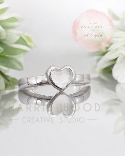 Heart Song 2 Ring  - SOLID SILVER