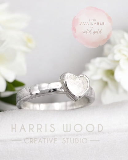 Heart Song 2 Ring  - SOLID SILVER