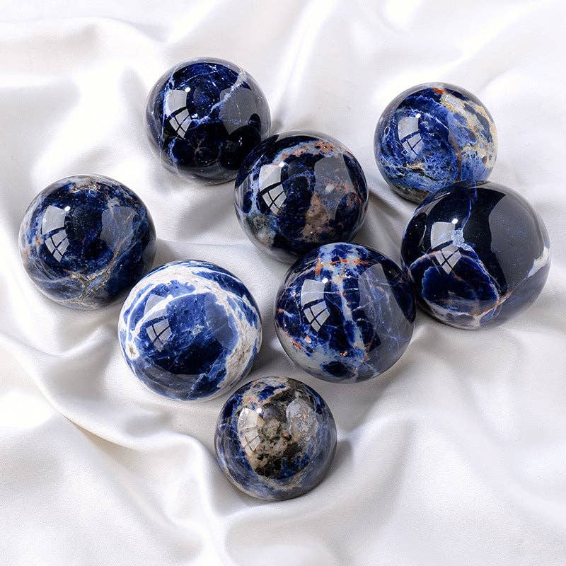 Sodalite Sphere - Balance and Serenity