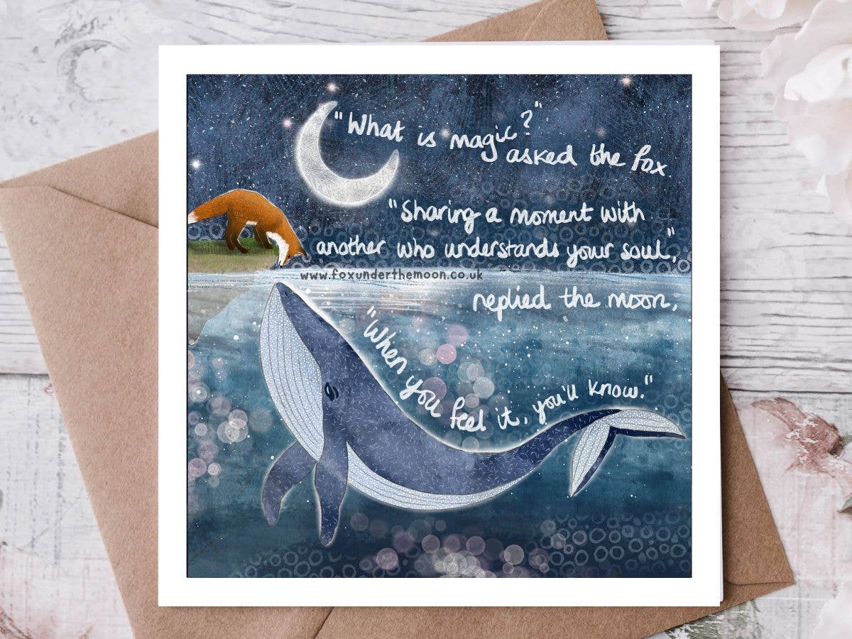 &quot;Soul Mates&quot; Anniversary &amp; Love Card by Fox Under The Moon