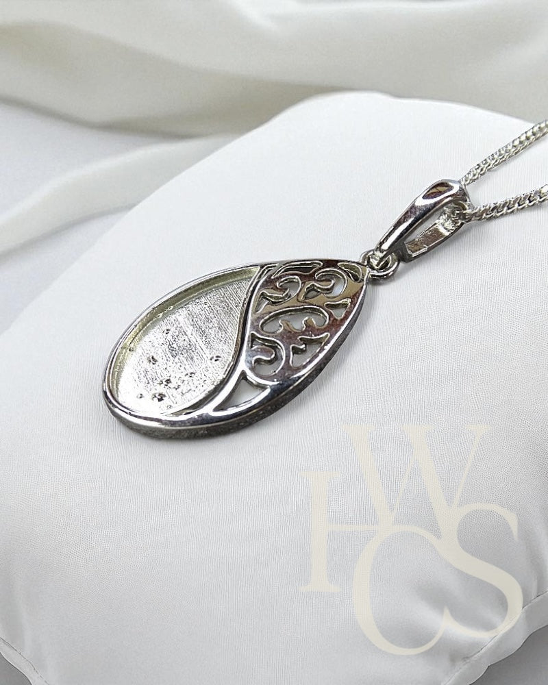 Filigree Teardrop Pendant