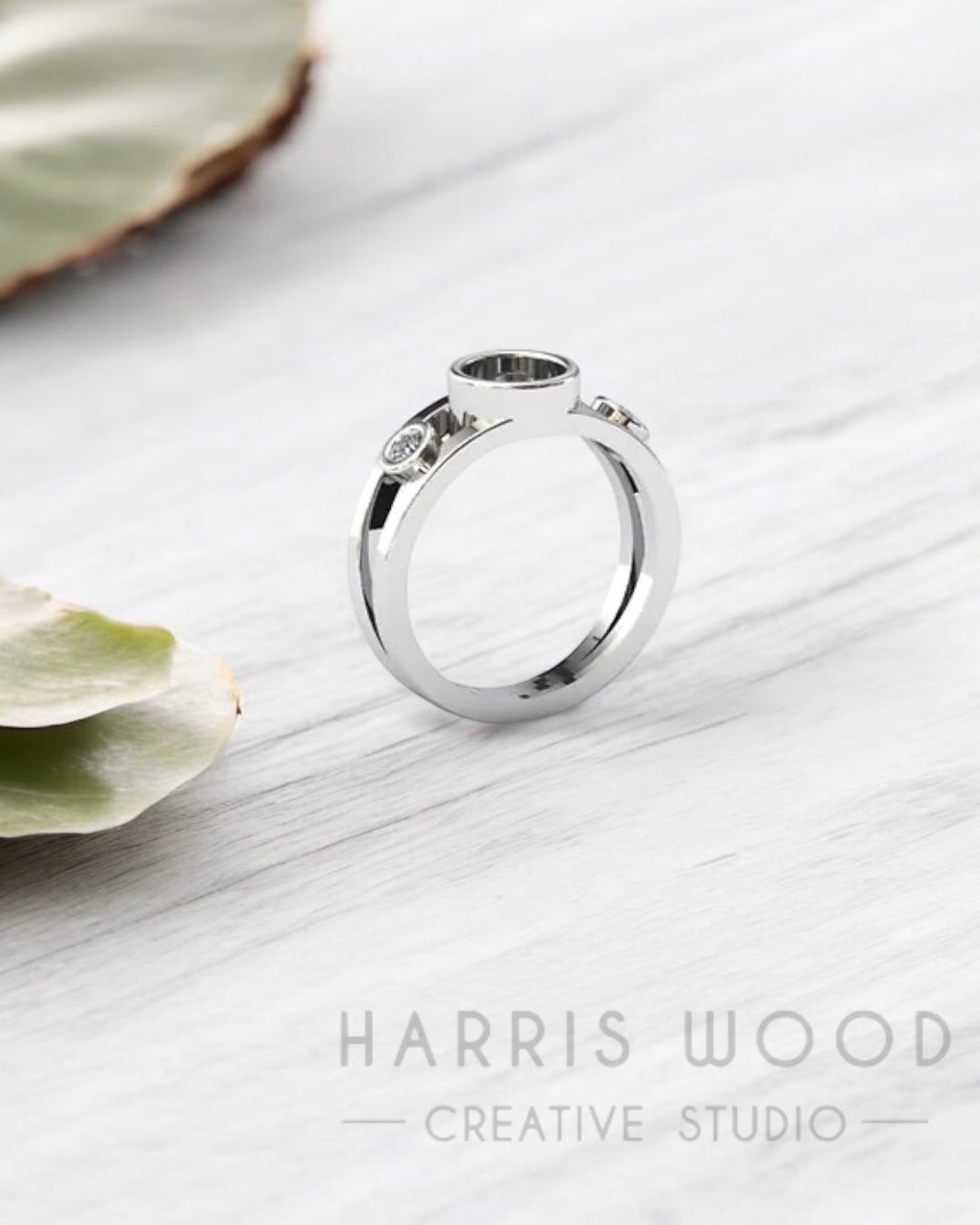 Petalyn CZ Ring - Solid Silver