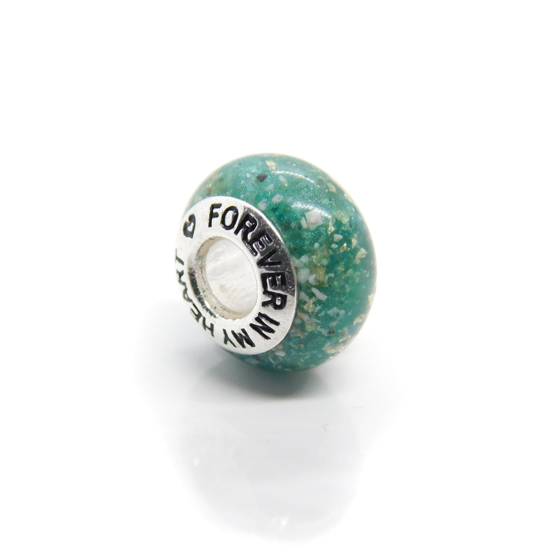 CHARM BEADS - FOREVER IN MY HEART (pre-engraved)