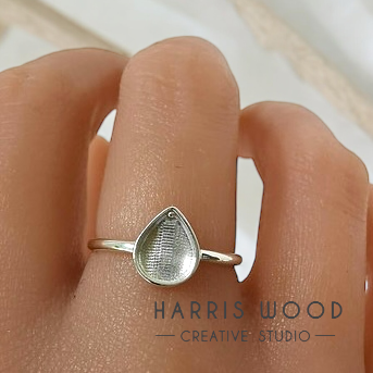 Larkspur Ring - SOLID SILVER
