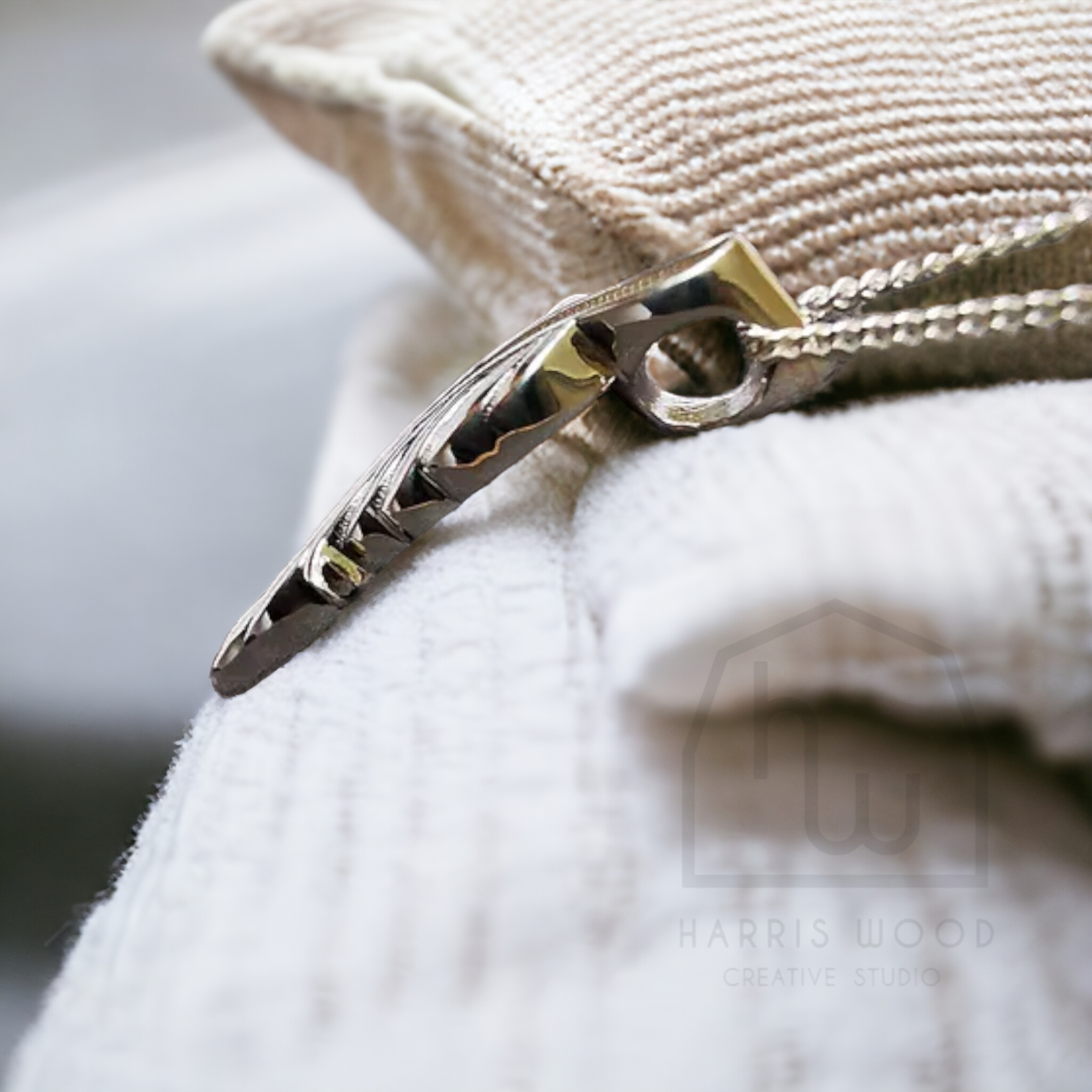 Feather Solid Silver Setting Pendant