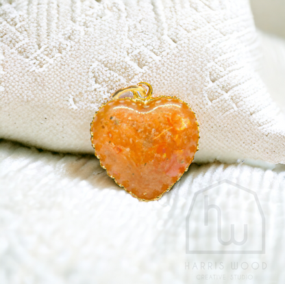 Gold Vermeil Silver Heritage Heart Pendants