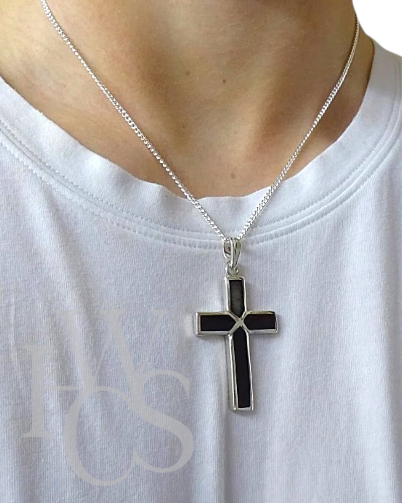 💙 Tied Cross Pendant - Solid 925 Silver