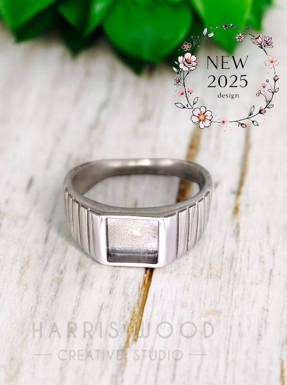 Sir Jasper Signet Ring - SOLID SILVER