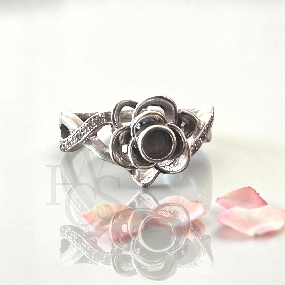 🏷️ EOL – Rose CZ Ring – Solid 925 Silver
