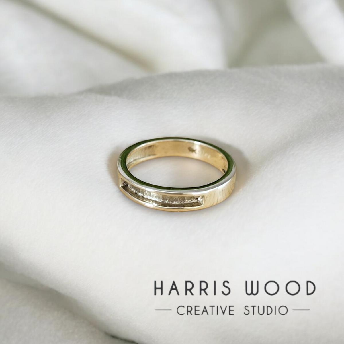 💙 Lowen 4mm SFF Channel Ring - SOLID SILVER