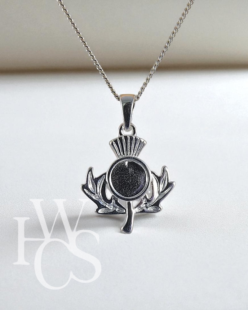 ❤️ Scotch Thistle Pendant - Solid 925 Silver