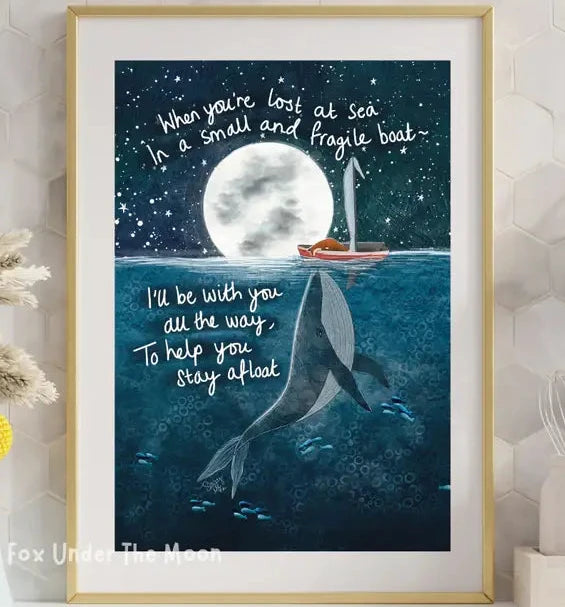 Stay Afloat - A4 Art Print