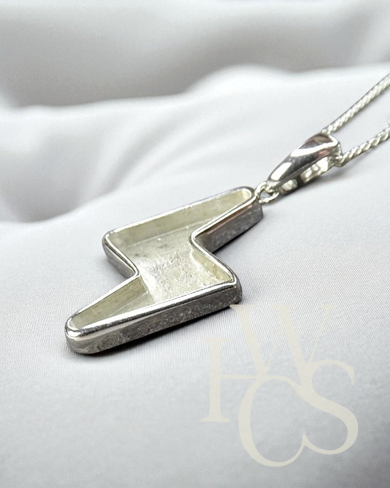 ❤️ Lightning Pendant - Solid 925 Silver